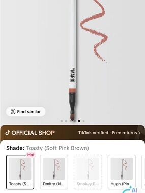 Makeup By Mario Lip Liner & Brush - Soft Pink Brown (Toasty)